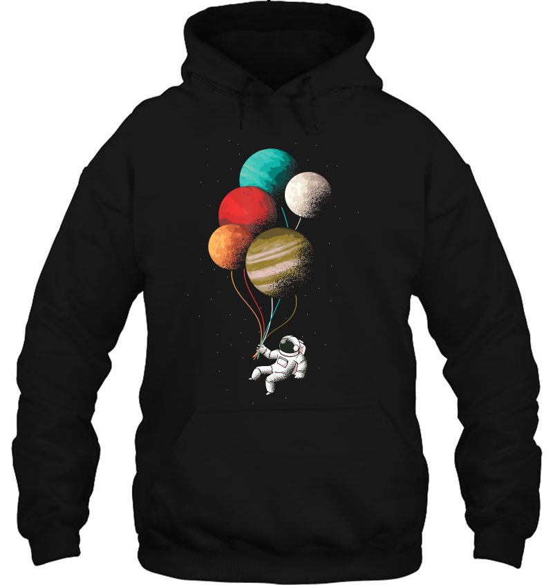 Astronaut With Planets Balloons In Space Women Men Mugs