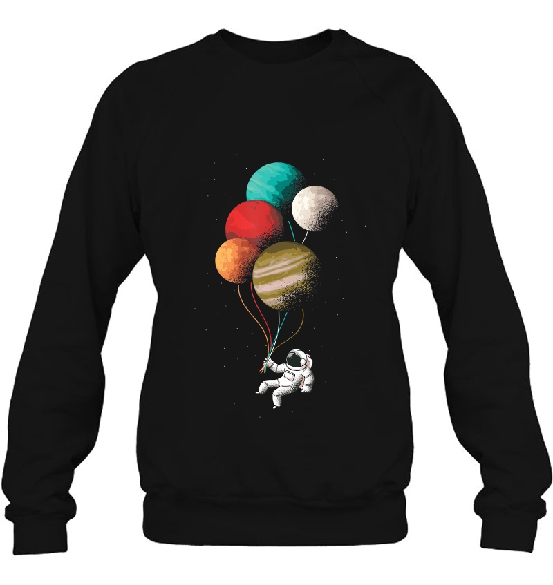 Astronaut With Planets Balloons In Space Women Men Mugs