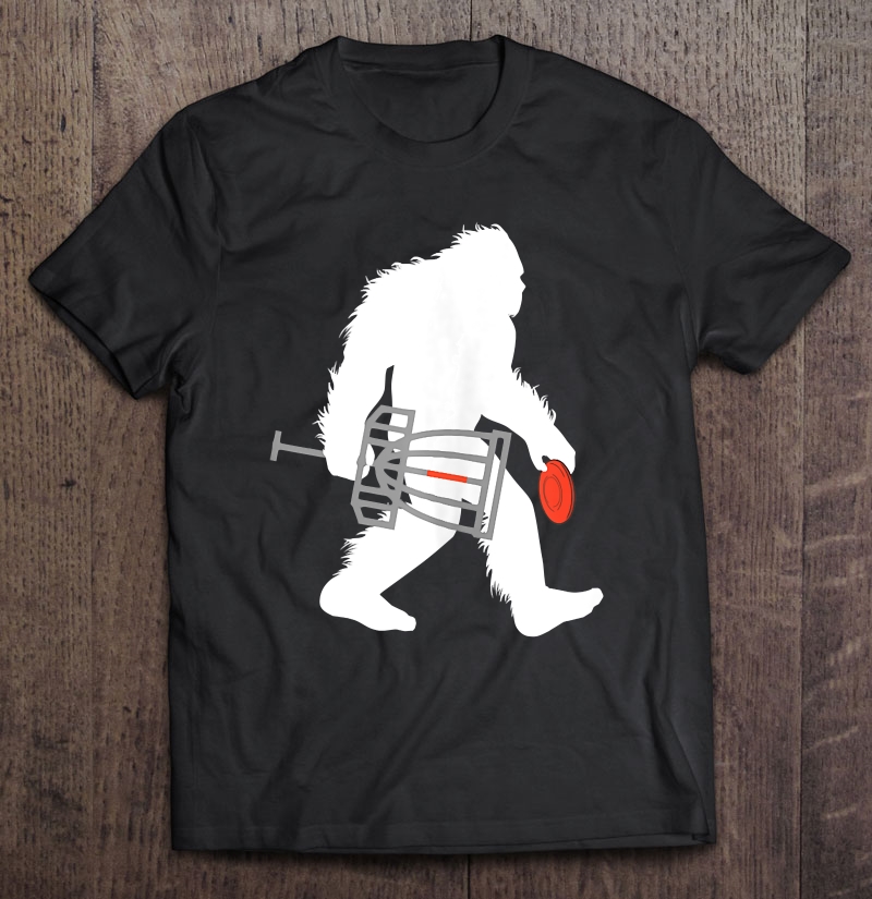 Bigfoot Disc Golf Cryptid Sasquatch Disc Golfer Shirt