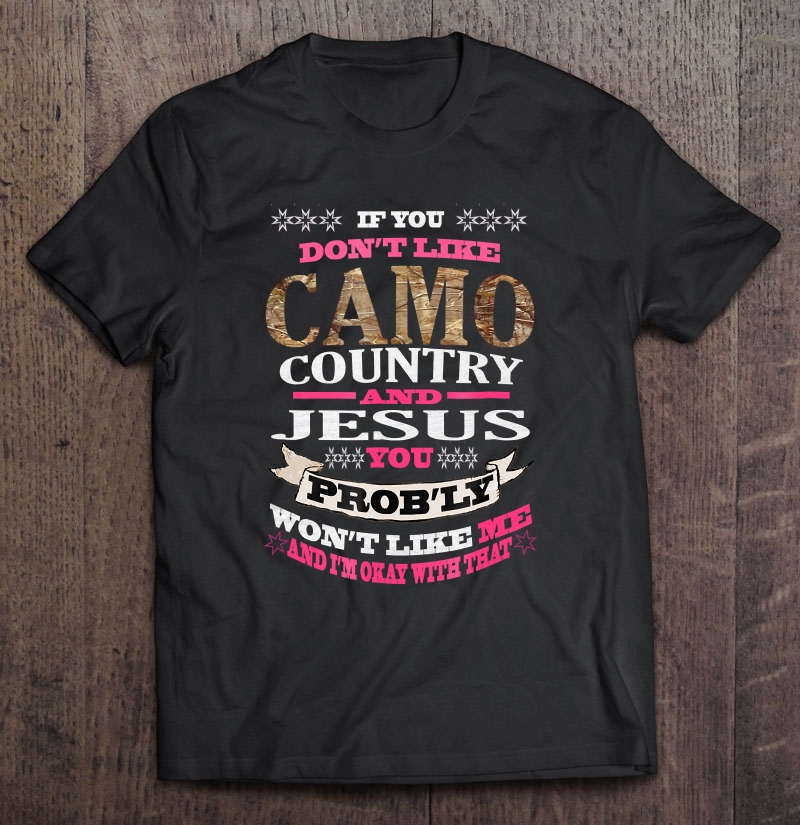 Camo Country Jesus For Women Hunting Southern Tee Shirt