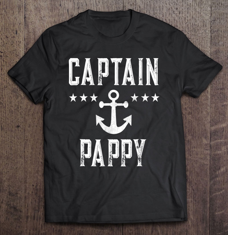 Captain Pappy Vintage Personalized Pirate Party Boat Shirt