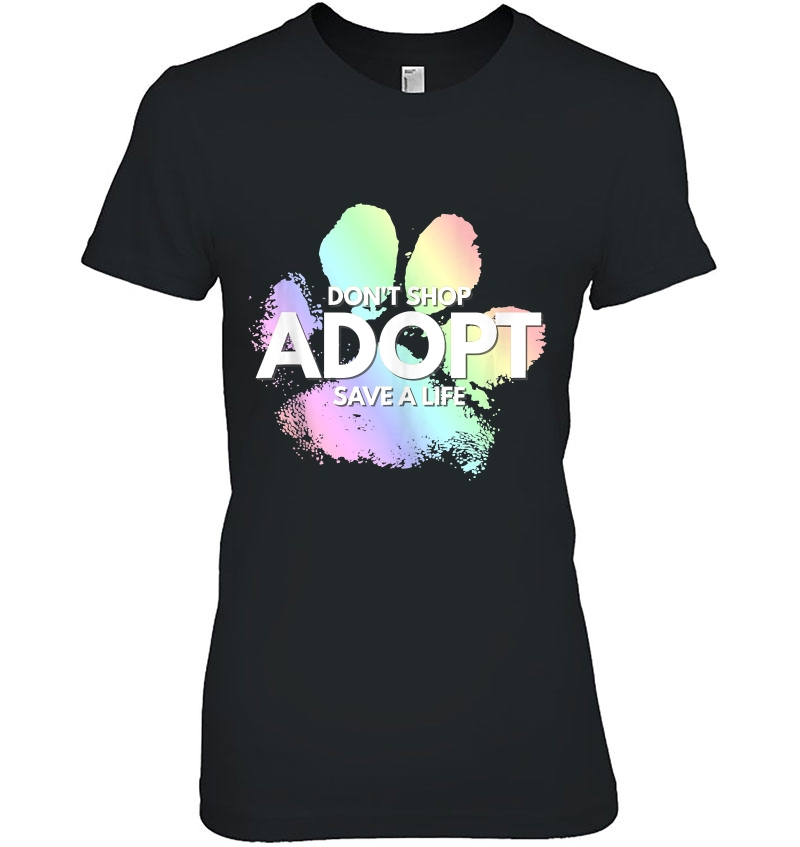 Don't Shop, Adopt. Dog, Cat, Rescue Kind Animal Rights Lover Hoodie