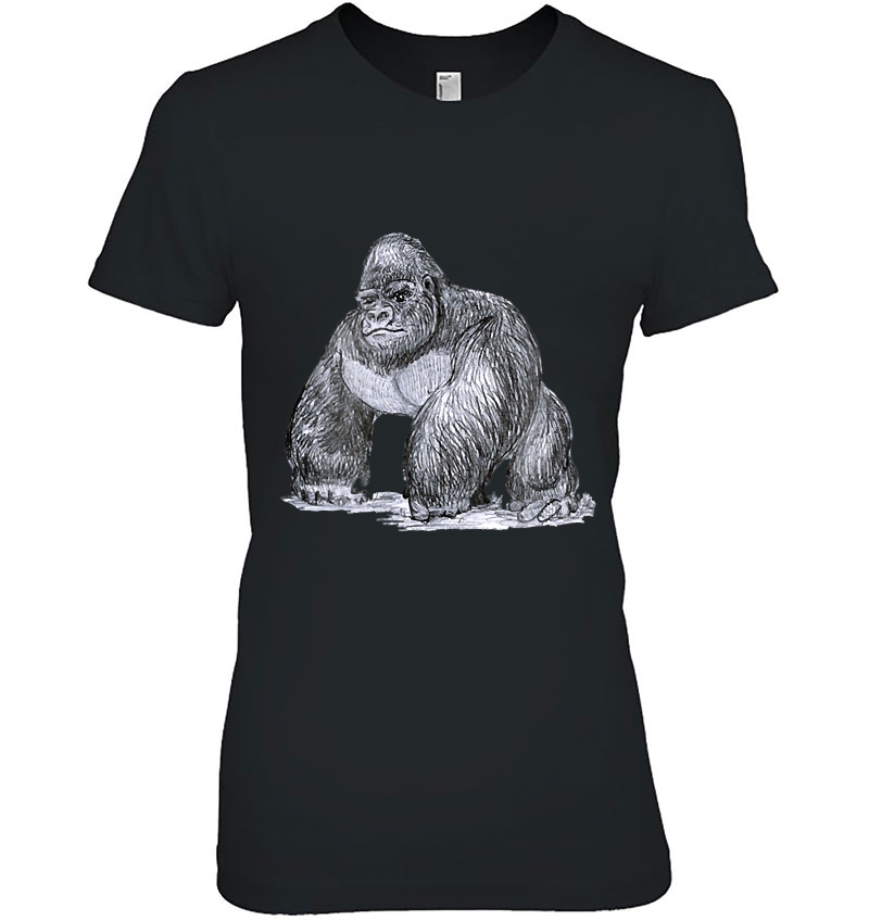 Gorilla Monkey Lover Logo Gift Idea Hoodie