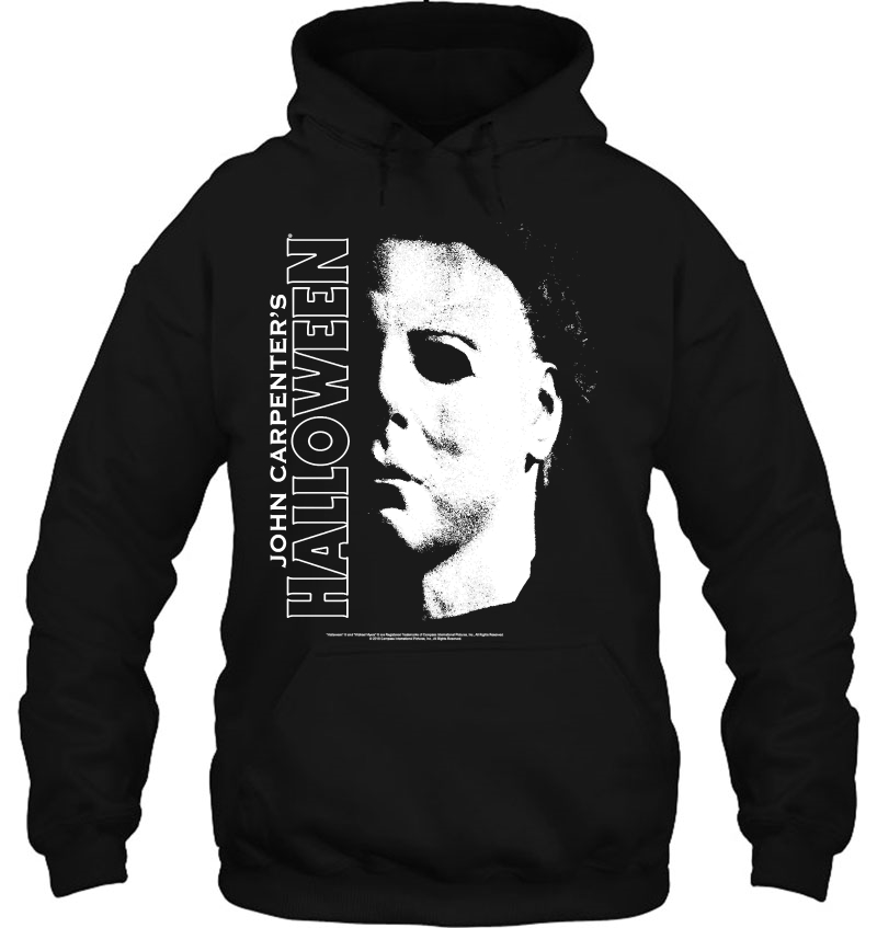 Halloween Michael Myers Large Face Hoodie