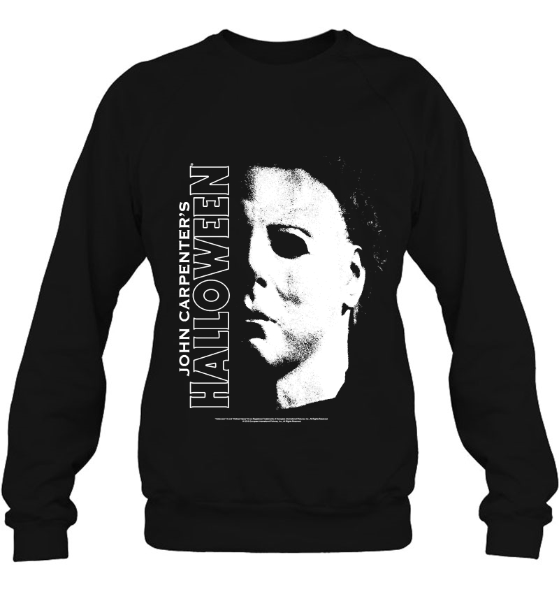 Halloween Michael Myers Large Face Sweatshirt