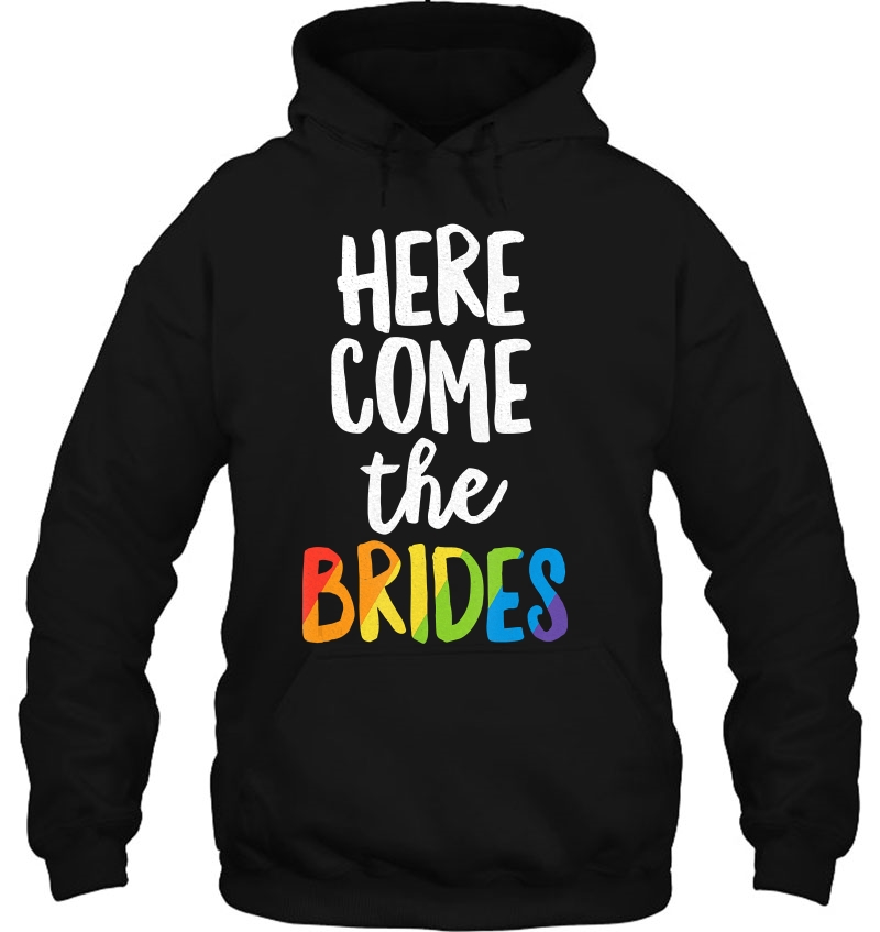 Here Comes The Brides Lesbian Pride Lgbt Wedding Mugs