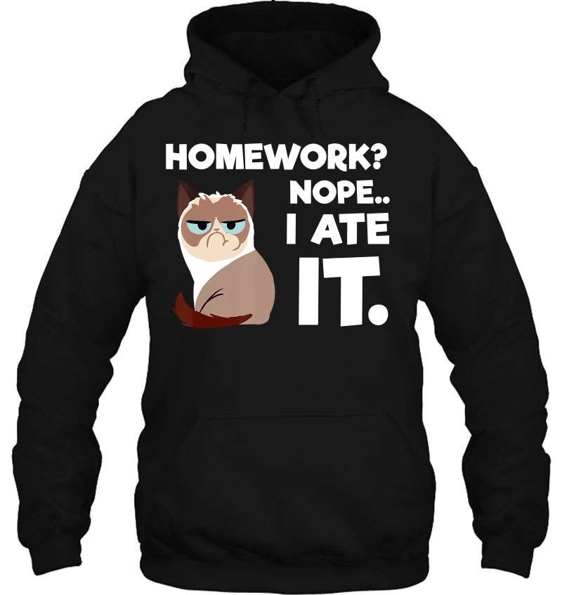 Homework Excuse Shirt - Homework Nope I Ate It Hoodie