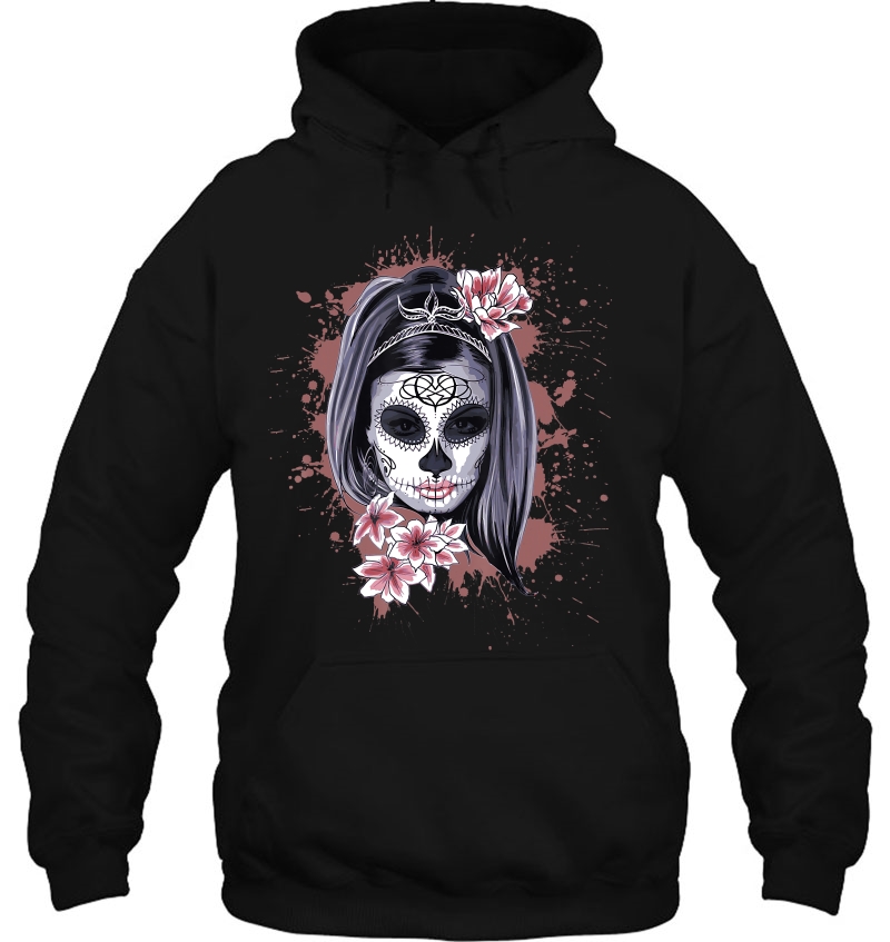La Calavera Catrina Halloween Candy Sugar Skull Girl Hoodie