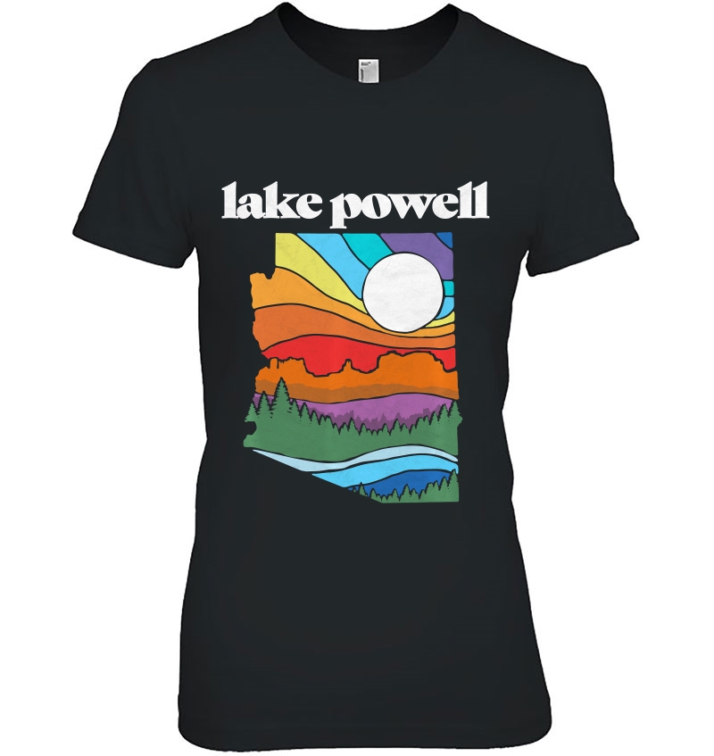 Lake Powell Arizona Vintage Nature Design Outdoor Graphic Hoodie