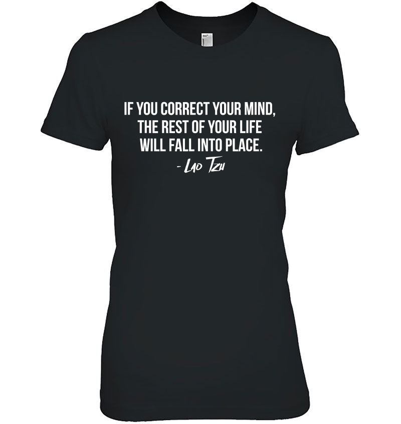 Lao Tzu Correct Your Mind Ladies Tee