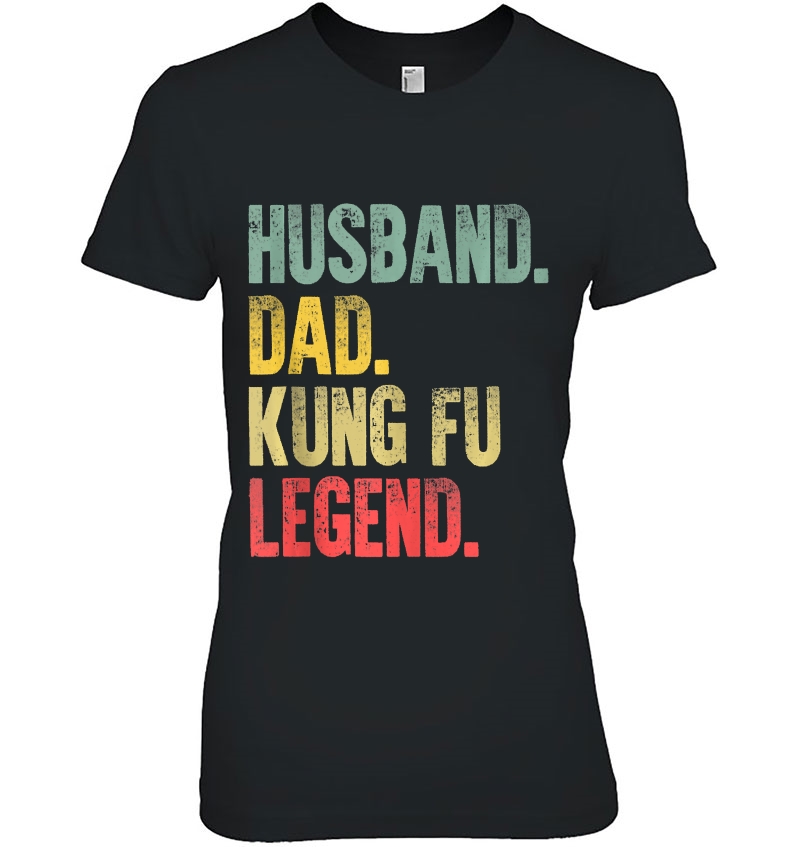 Mens Funny Vintage Gift Husband Dad Kung Fu Legend Retro Tank Top Ladies Tee