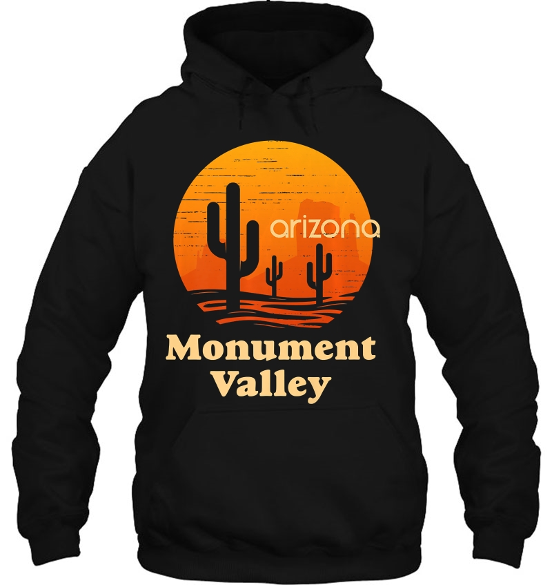 Monument Valley Arizona Retro Cactus Premium Hoodie