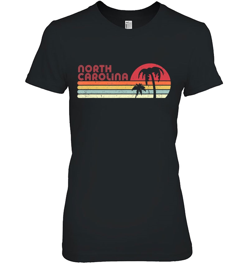North Carolina Shirt. Retro Style Nc, Usa Ladies Tee