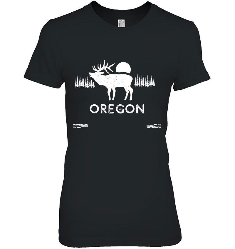 Oregon Mountain Elk Cool Oregon Gift Oregon Elk Hoodie