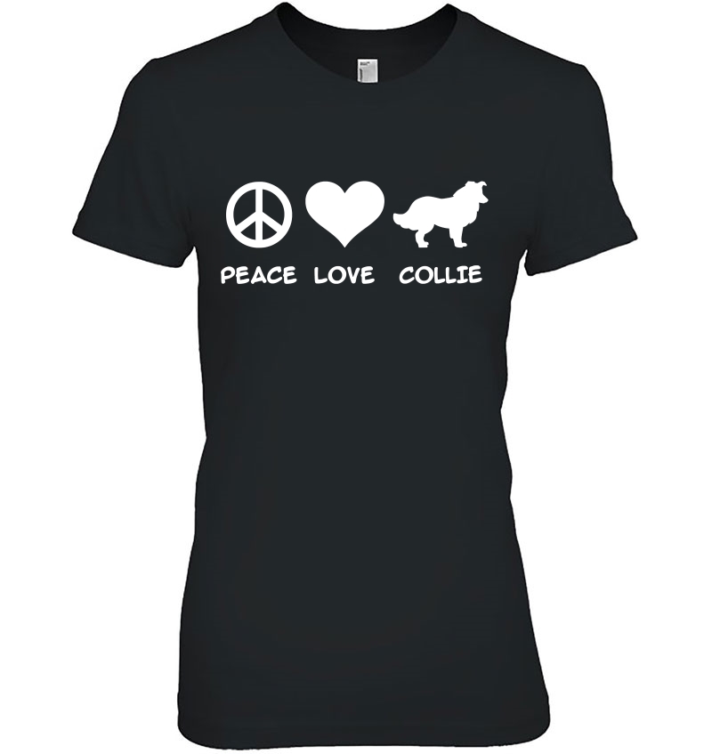 Peace, Love, Collie Hoodie