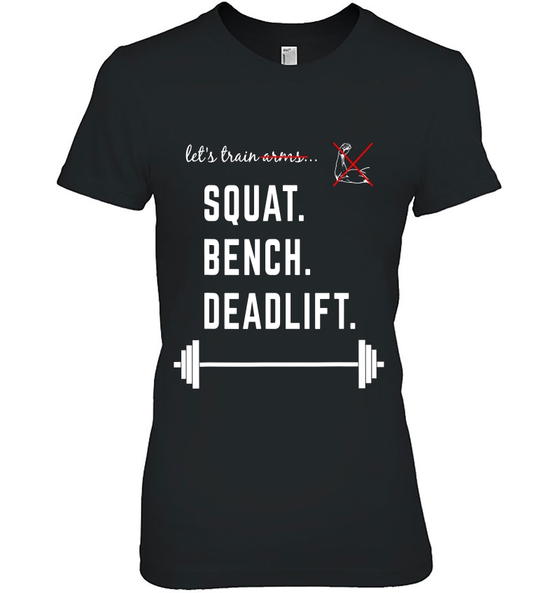 Powerlifting Funny No Biceps Lifting Powerlifter Ladies Tee