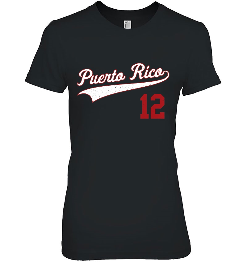 Puerto Rico Beisbol Jersey Baseball Camiseta 12 Ver2 Hoodie