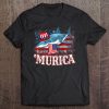 Sharks Great White Ocean Shirt 4Th Of July Usa America Tee