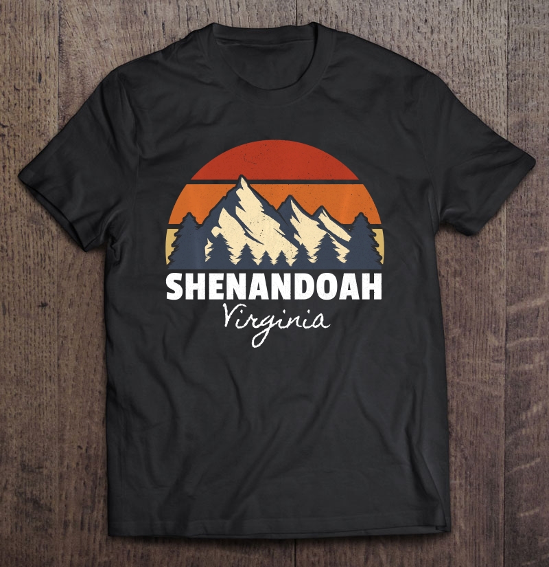 Shenandoah National Park Virginia Retro Sunset Group Shirt