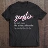 Sister Gift Apparel Seester Definition Tee