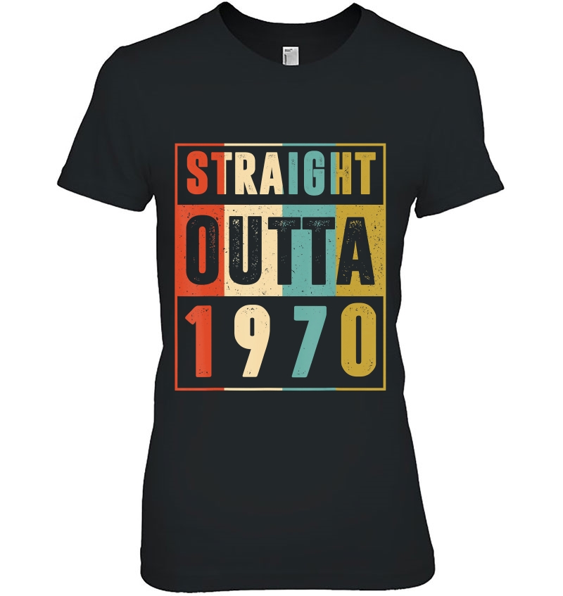 Straight Outta 1970 Vintage 50 Year Old 50Th Birthday Hoodie