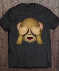 Emoji Monkey See No Evil Tee