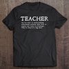 Teacher Definition Back To School Teacher Appreciation Tee