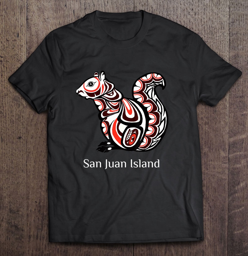 Tribal Squirrel San Juan Island, Washington Native American Shirt