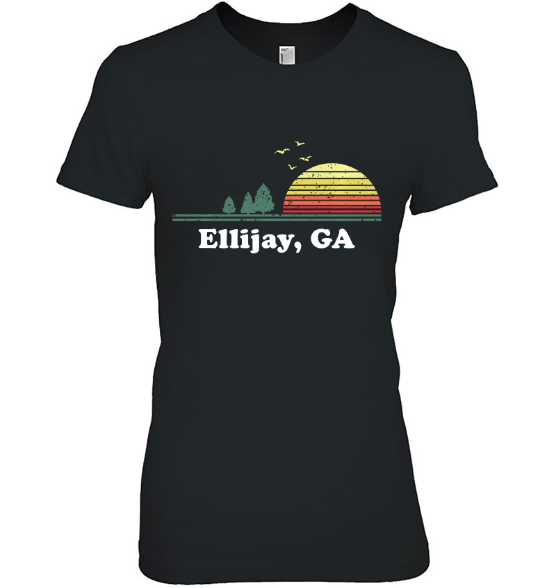 Vintage Ellijay, Georgia Home Souvenir Print Ladies Tee