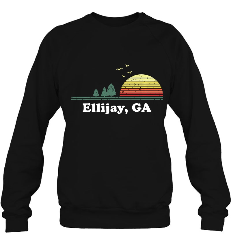 Vintage Ellijay, Georgia Home Souvenir Print Sweatshirt