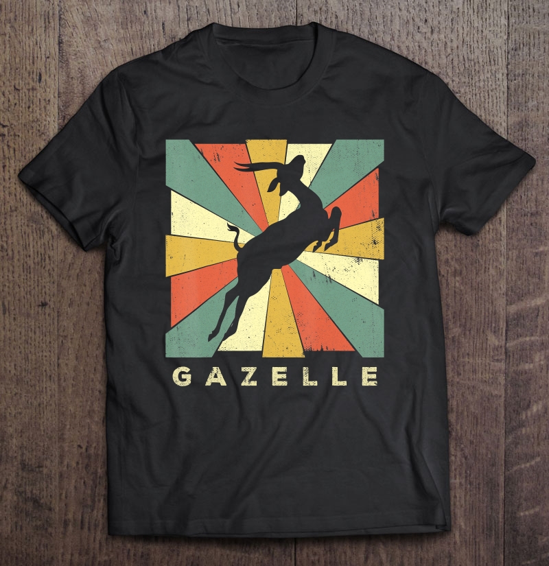 Vintage Gazelle Lover Retro Style Animal Shirt