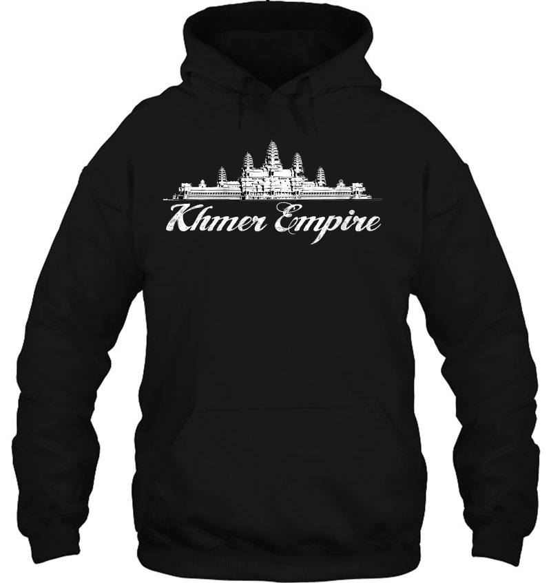 Womens Cambodia Angkor Wat Khmer Empire V-Neck Hoodie