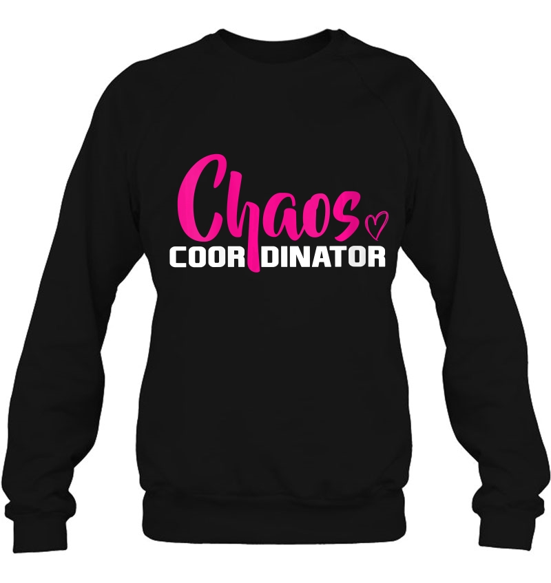 Womens Chaos Coordinator Best Family Mom Teacher Gift V-Neck Mugs