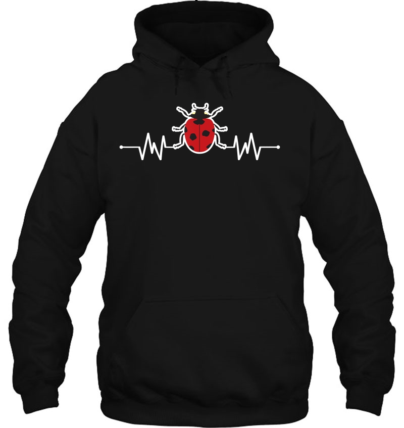 Womens Ekg Heartbeat Ladybugs Dress Girls Gift Ladybug Hoodie