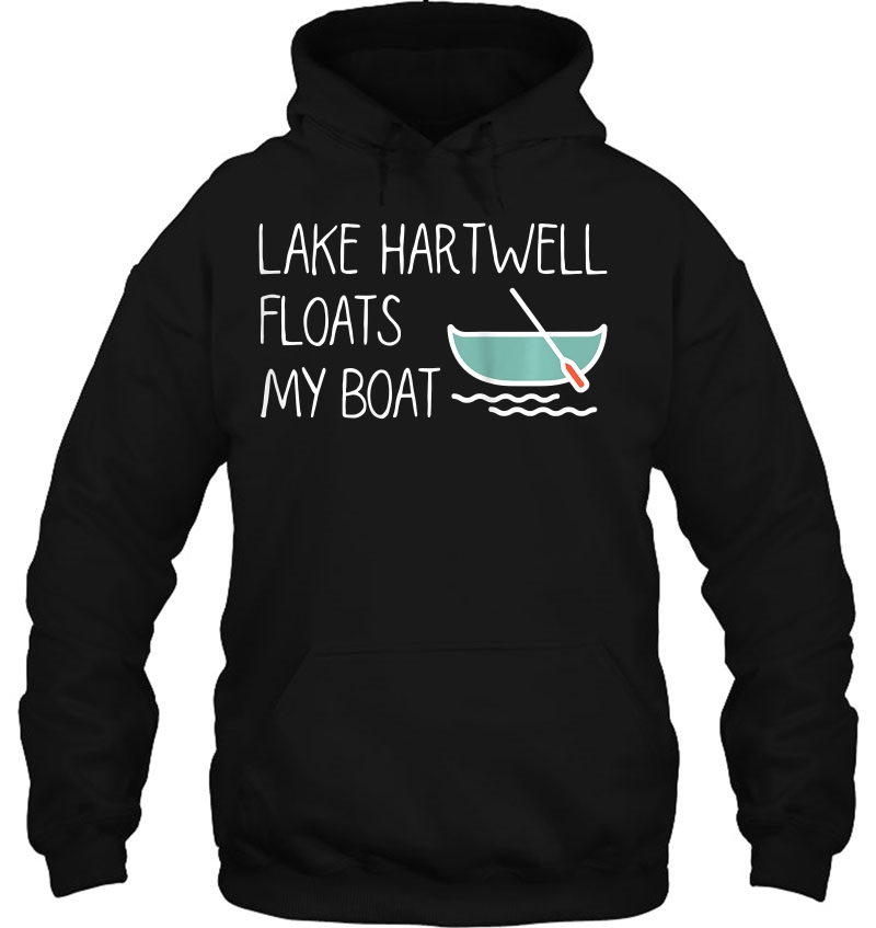Womens Lake Hartwell Floats My Boat Tank Top Hoodie