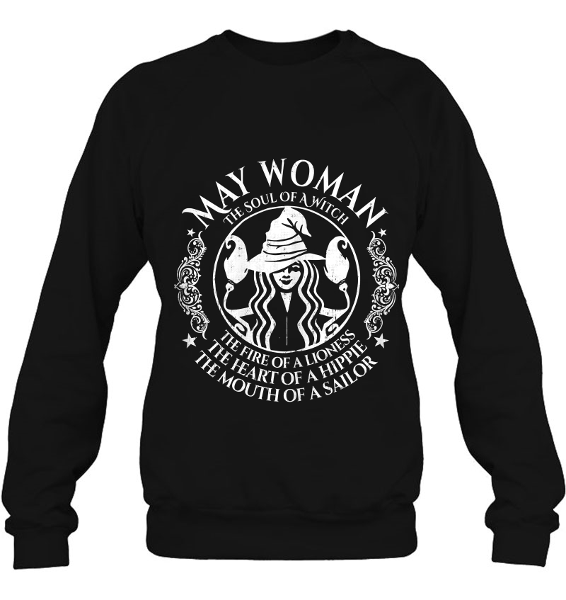 Womens May Woman The Soul Of A Witch Tshirt Gift For Women Mugs