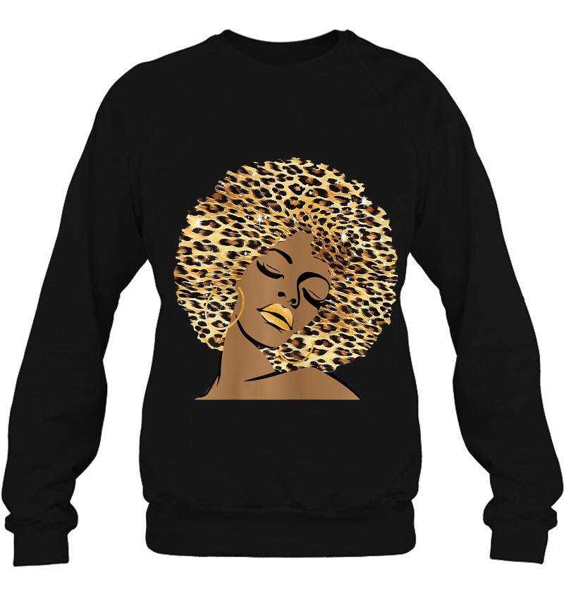 Womens Melanin Queen Leopard Afro Hair African American Black Woman Mugs