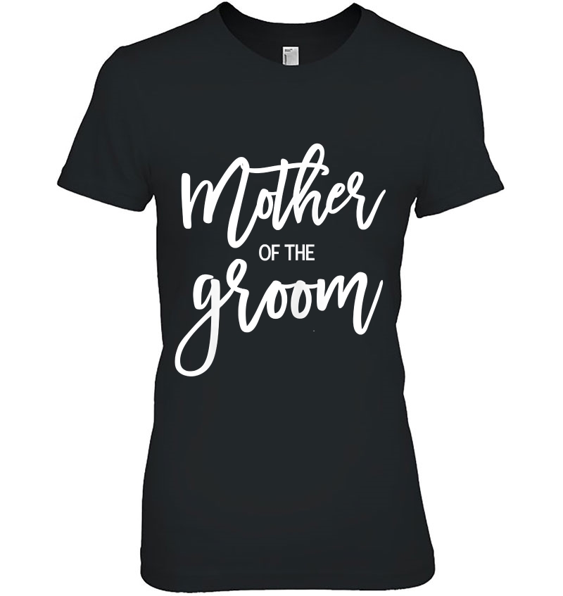 Womens Mother Of Groom Shirt Handwritten Italic Navy Blue Hoodie