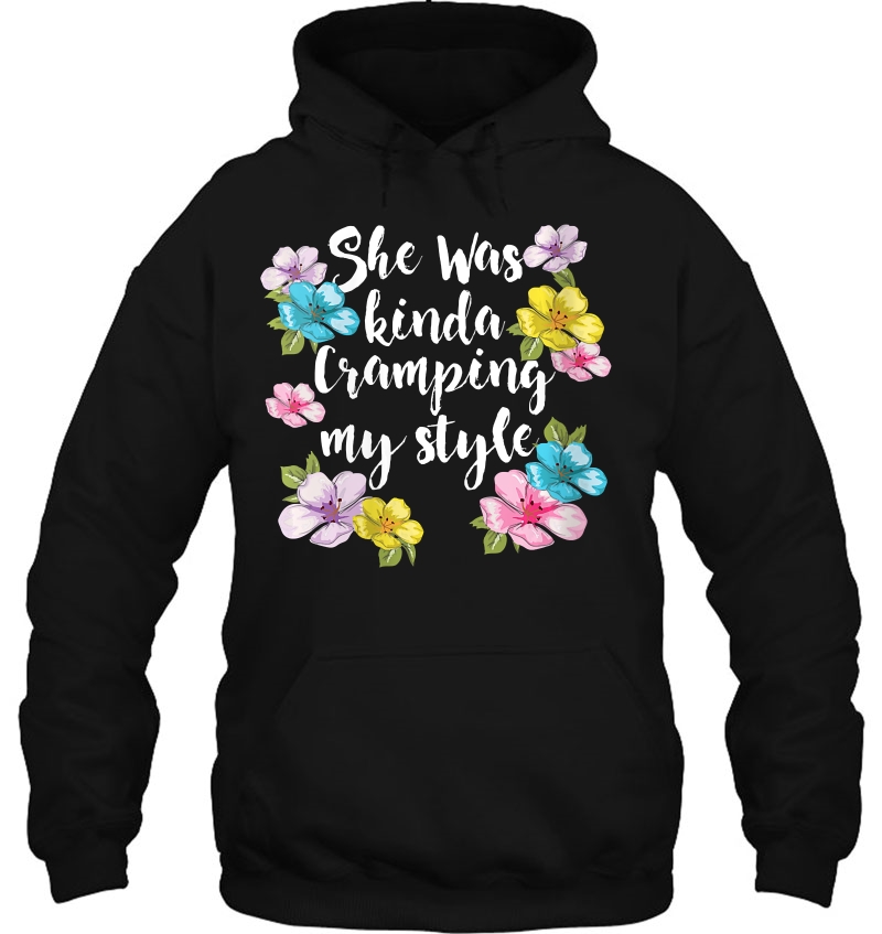 Womens Womens Uterus Shirt She Was Kinda Cramping My Style Gift Hoodie