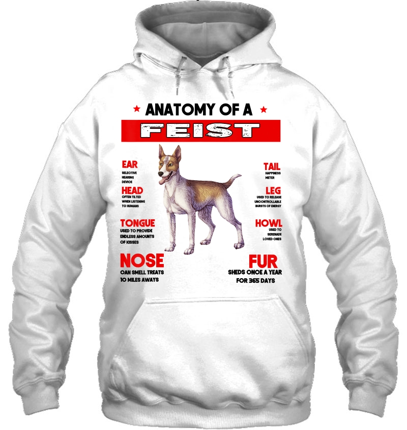 Anatomy Of A Feist Dog Dog Lovers Tees Hoodie