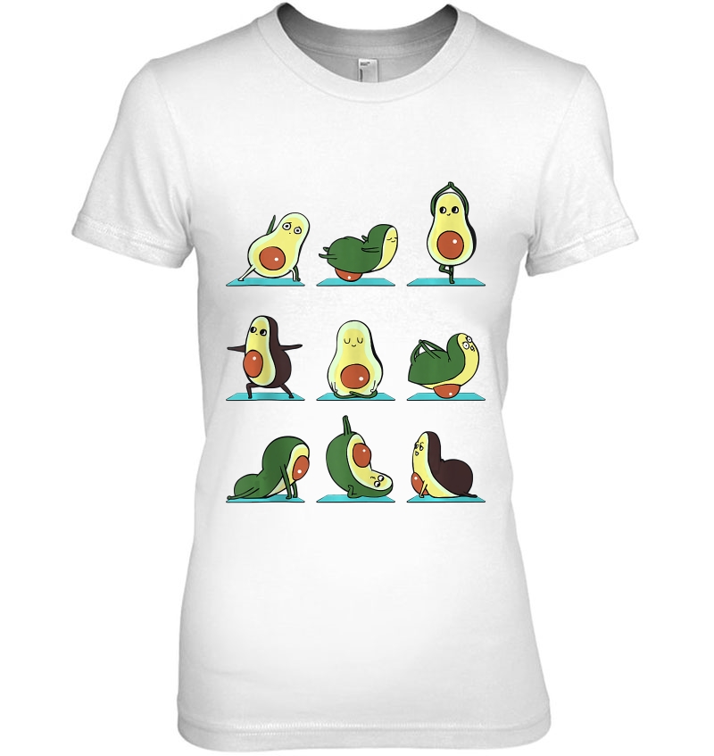 Avocado Yoga Funny Ladies Tee