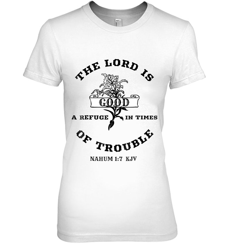 Christian Bible Scripture Verses Nahum 17 Ver2 Ladies Tee