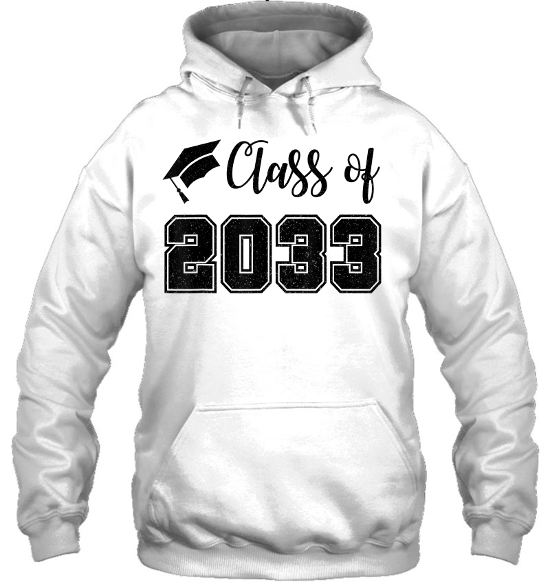 Class Of 2033 Grow With Me Shirt 1St Day Of School Gift Girl Hoodie