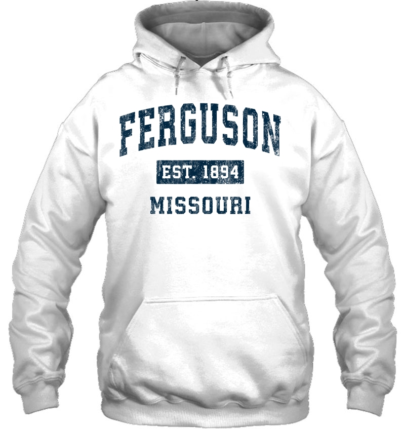 Ferguson Missouri Mo Vintage Sports Design Navy Print Mugs