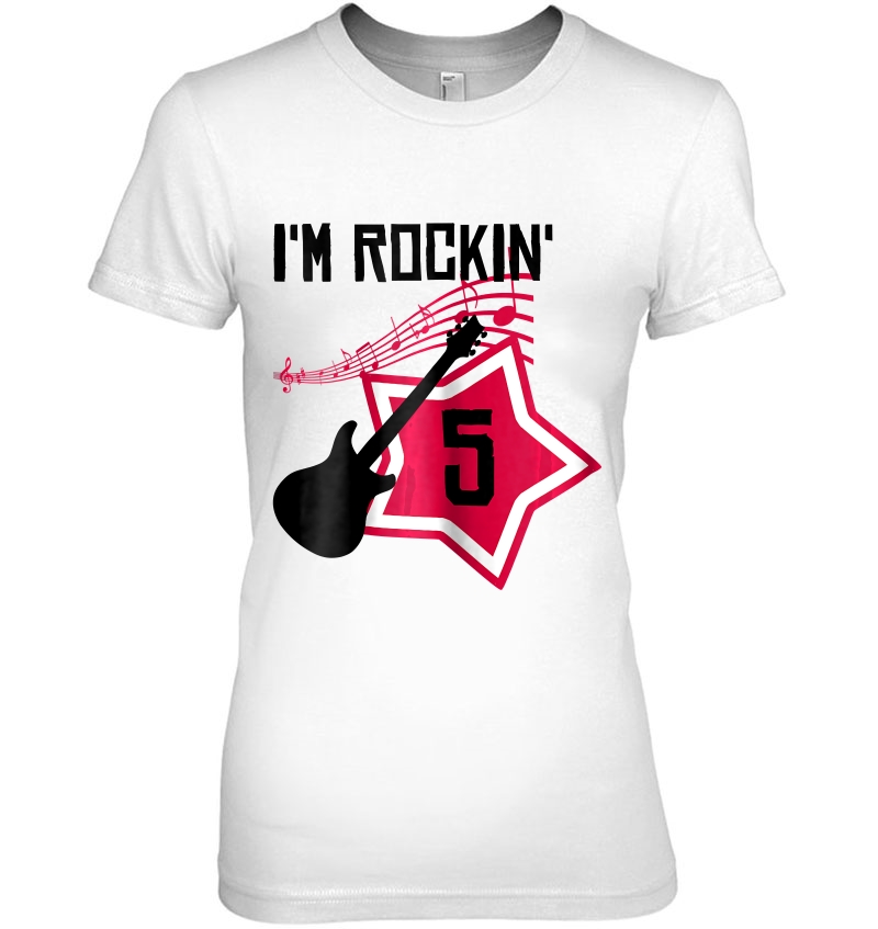 I'm Rockin' 5 Birthday Girl Rock And Roll Music Hoodie