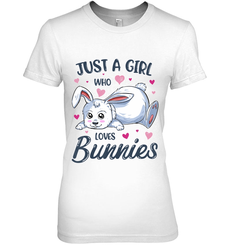 Just A Girl Who Loves Bunnies Women Rabbit Lover Gift Hoodie