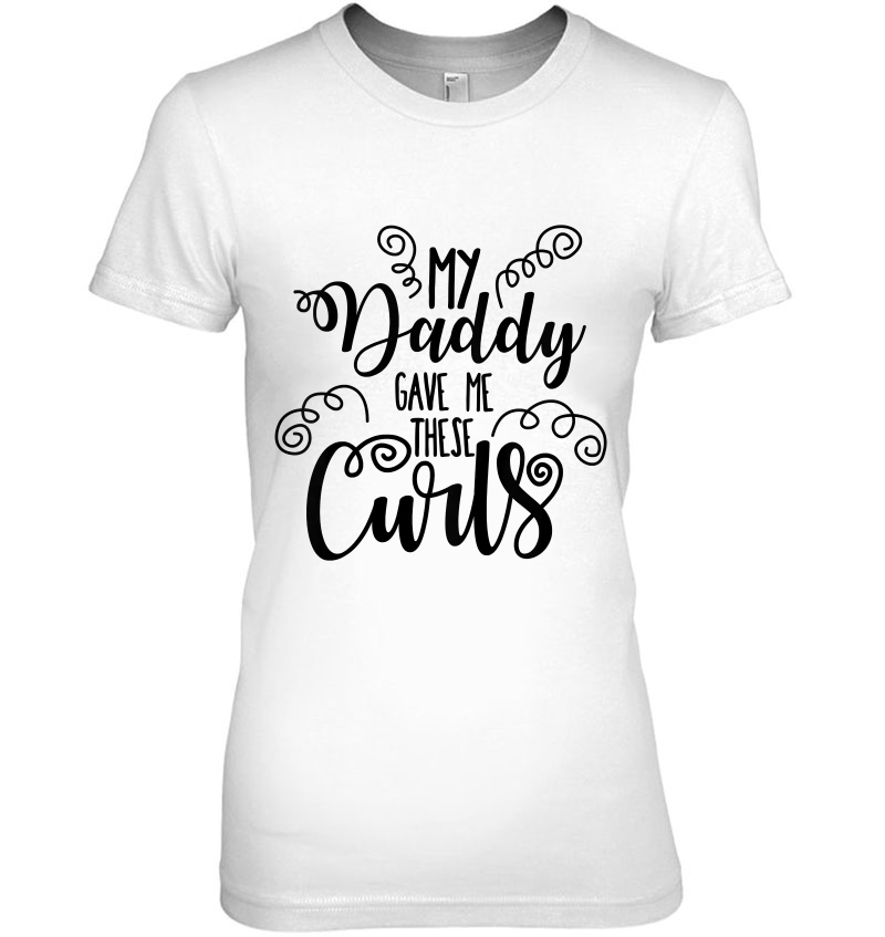 Kids My Daddy Gave Me These Curls Curly Hair Kids Hoodie