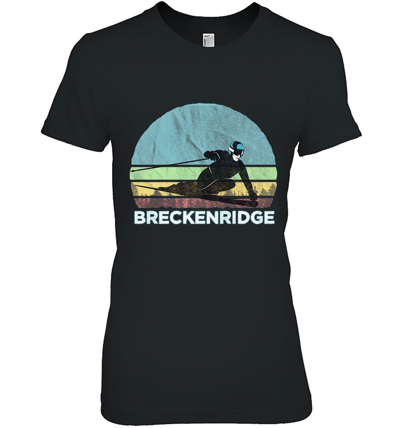 Breckenridge Ski Illustrationretro Vintage Breckenridge, Co Premium Hoodie