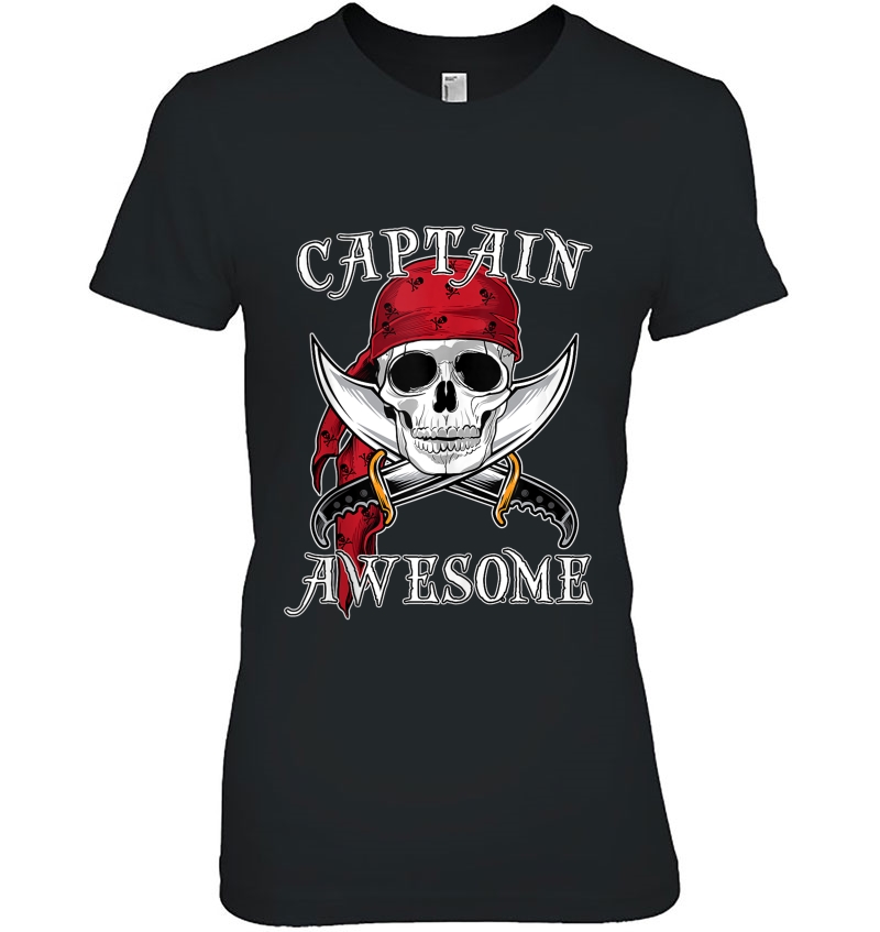 Captain Awesome Funny Halloween Pirate Skull Gift Tank Top Hoodie