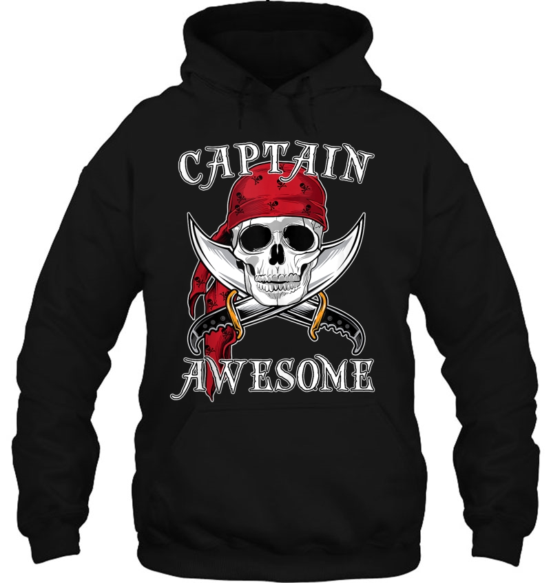 Captain Awesome Funny Halloween Pirate Skull Gift Tank Top Mugs